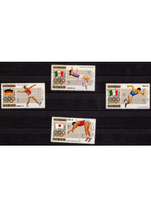 AJMAN -  francobolli usati Olimpiadi Roma 1960 